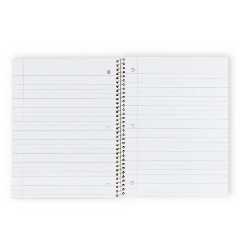 LoveShackFancy x Yoobi Floral Spiral Notebook Blue 100 Sheets College Ruled NEW